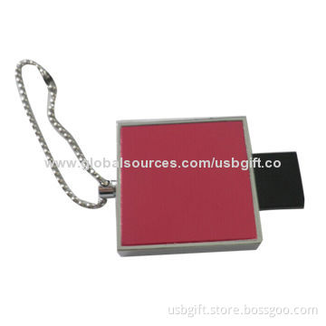 USB flash drive, square shape, metal, 8GB